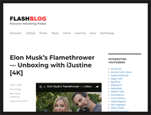 Tablet Screenshot of flashblog.com